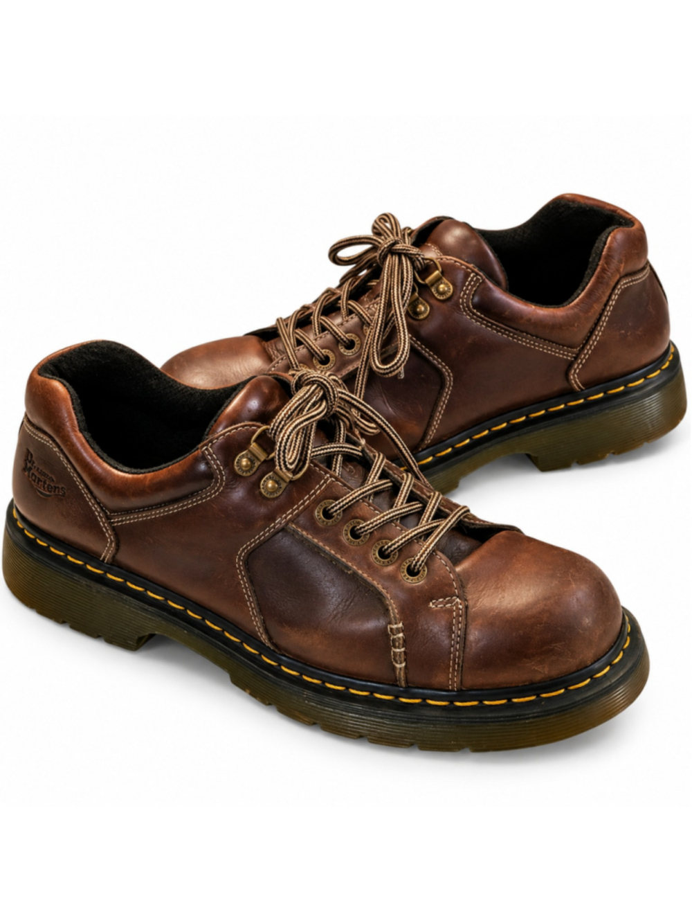 Vintage Dr Martens 8A42 Men’s 13 Made in England Brown Leather Shoes 90s Y2K